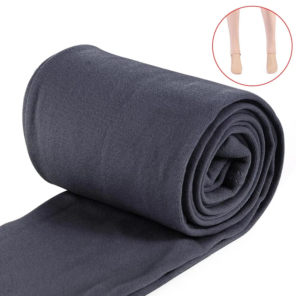Fluff Lined Winter Thermal Warm Thick Pantyhose Stretch Slim Leggings Pants Colorful Warm Tights Women's Clothing