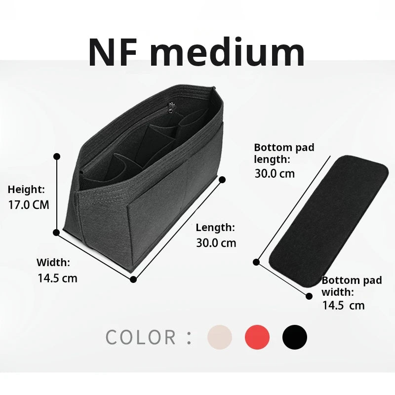 Purse Organizer Insert for Handbags, Felt Bag Organizer for Tote & Purse, Tote Bag Organizer Insert, for lv neverfull