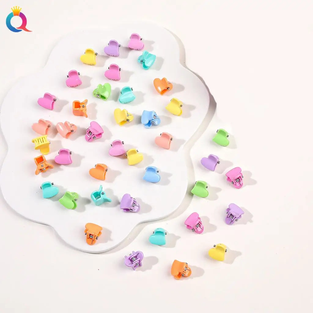 50Pcs Flower Hair Clips Multi color Mini Cute Hair Styling Accessories for Girls and Women Birthday Gifts,10 Colors at Least