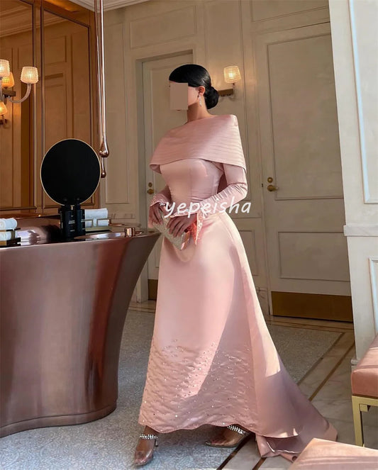 Maßgeschneiderte, exquisite, modische, plissierte, drapierte, mit Pailletten besetzte, schulterfreie A-Linien-Midikleider, maßgeschneiderte Anlasskleider, formell.