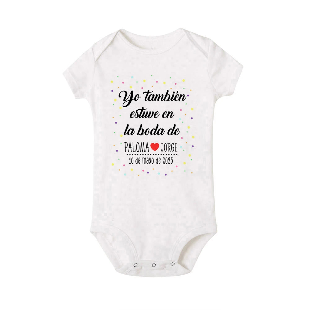 Personalisierter Baby-Body „I Also Attended The Wedding“, individueller Name, Baby-Overall, Hochzeit, Kleinkind, Kleinkind, Junge, Mädchen, Strampler, Outfits