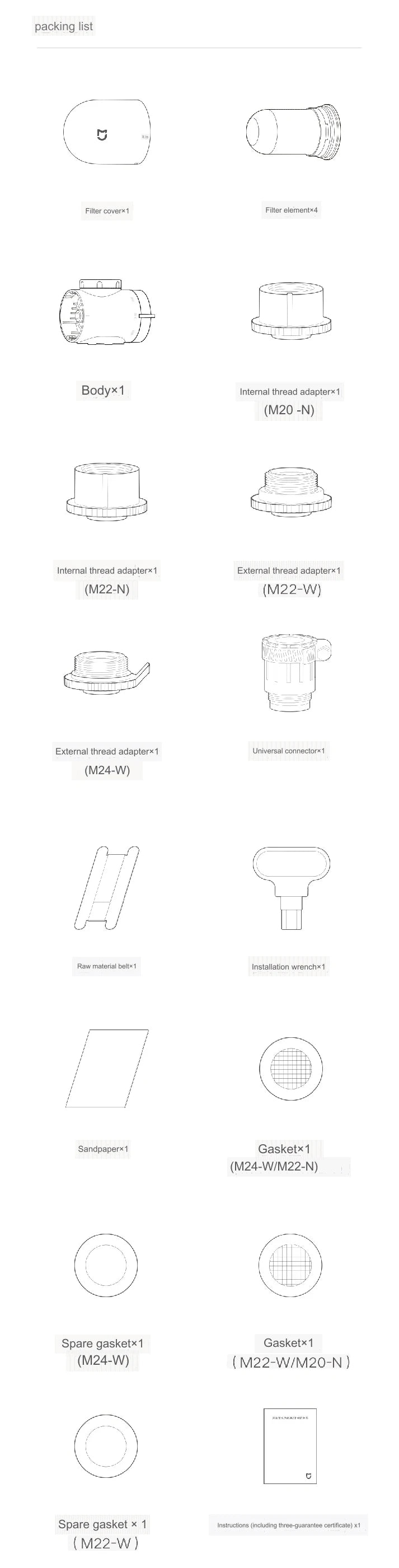 2024 New XIAOMI Mijia Faucet Water Purifier 2 Household Kitchen Tap Visible Water Filter Activated Carbon Percolator System