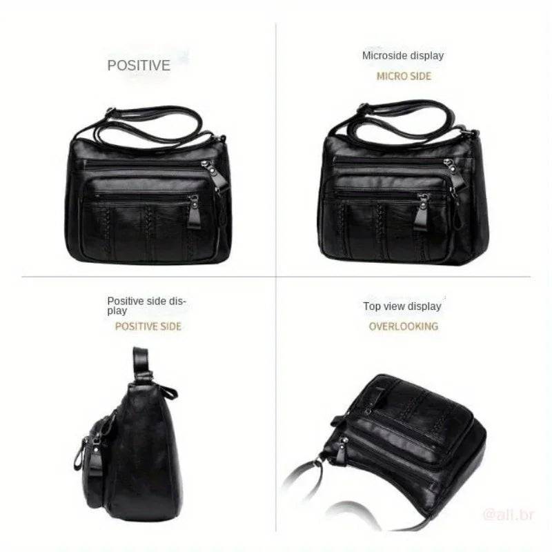 2025 New Large Capacity Middle aged Women's Bag Multi layer Lightweight Mother Bag Crossbody Bag Elderly Bag Shoulder Bag.