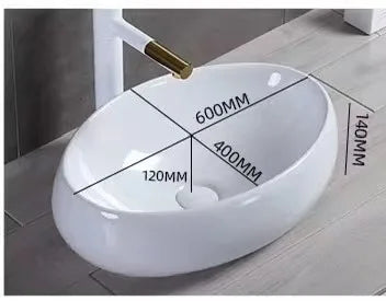 Heißer Verkauf Indischer Luxus-Stil Badezimmer Marmor Arbeitsplatte Keramik Handgefertigtes Waschbecken Installiertes ovales Kunstwaschbecken über der Arbeitsplatte