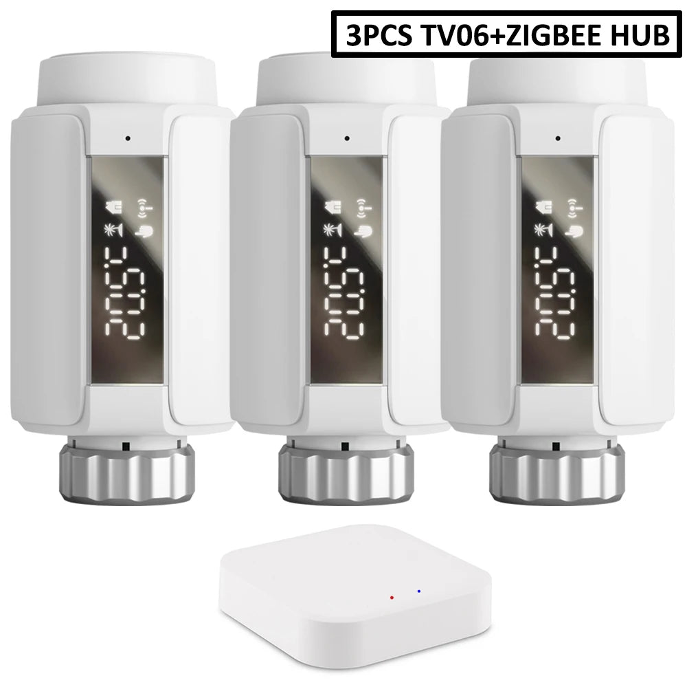 WIFI & Zigbee Thermostatic Radiator Valve Smart Radiator Actuator TRV Temperature Controller Voice Control via Tuya Zigbee2MQTT