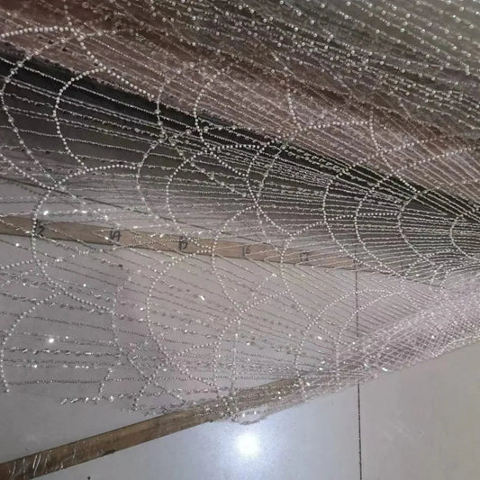 Cathy Rose Rote Schleife Schal aus der Schulter Vestidos de Noche Meerjungfrau Perlen Partykleider bodenlanges maßgeschneidertes Abendkleid.