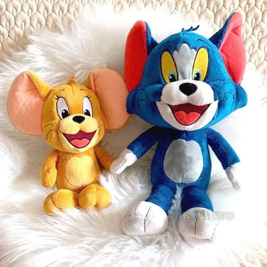 20cm-35cm Anime Tom and Jerry Plush Toy Cartoon Movie Series Clolourful Cat Mouse Cute Plushies Stuffed Animal Doll Toys.