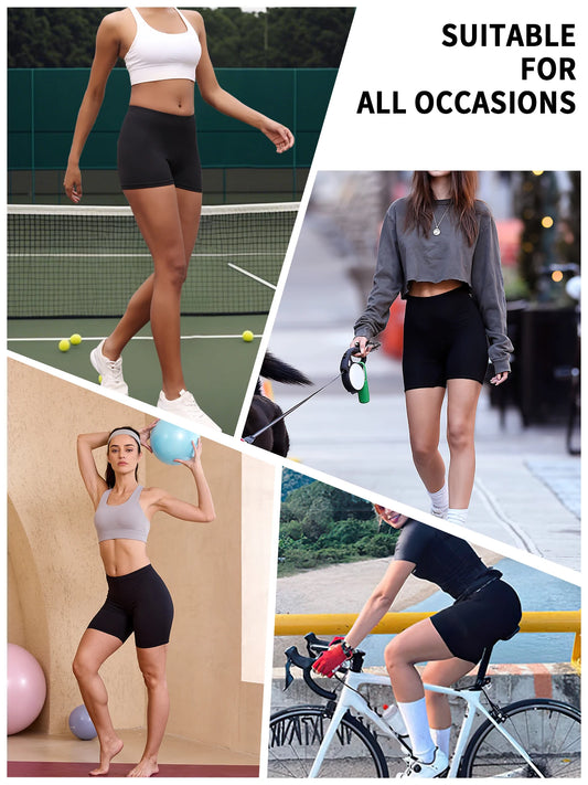 High Elasticity Sports Shorts Biker Shorts For Women Super Soft No See Yoga Running Push Up Gym Fitness Women's Activewear.