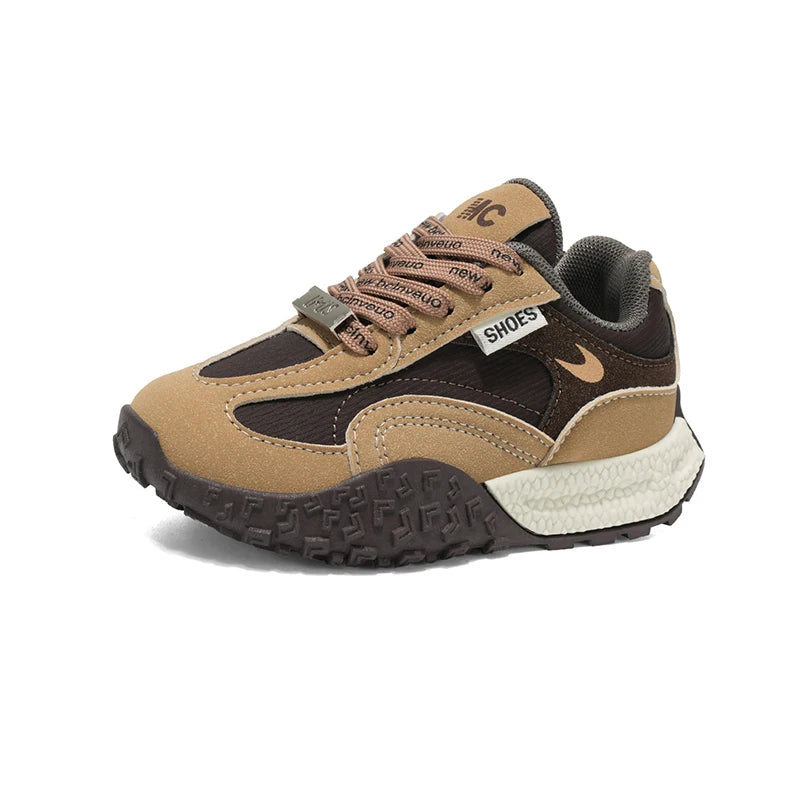 Girls Trendy Athletic Sneakers Durable Suede Comfortable Fit NonSlip Rubber Outsole Kids Causal Shoes Non-slip Boys Sports Shoes