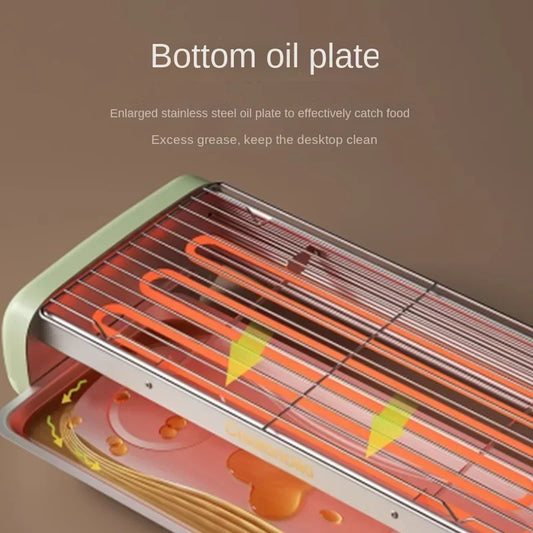 New Electric Oven Household Indoor Grill Grill Skewer Machine Smokeless Barbecue Pot Electric Grill Pan Barbecue Pot.