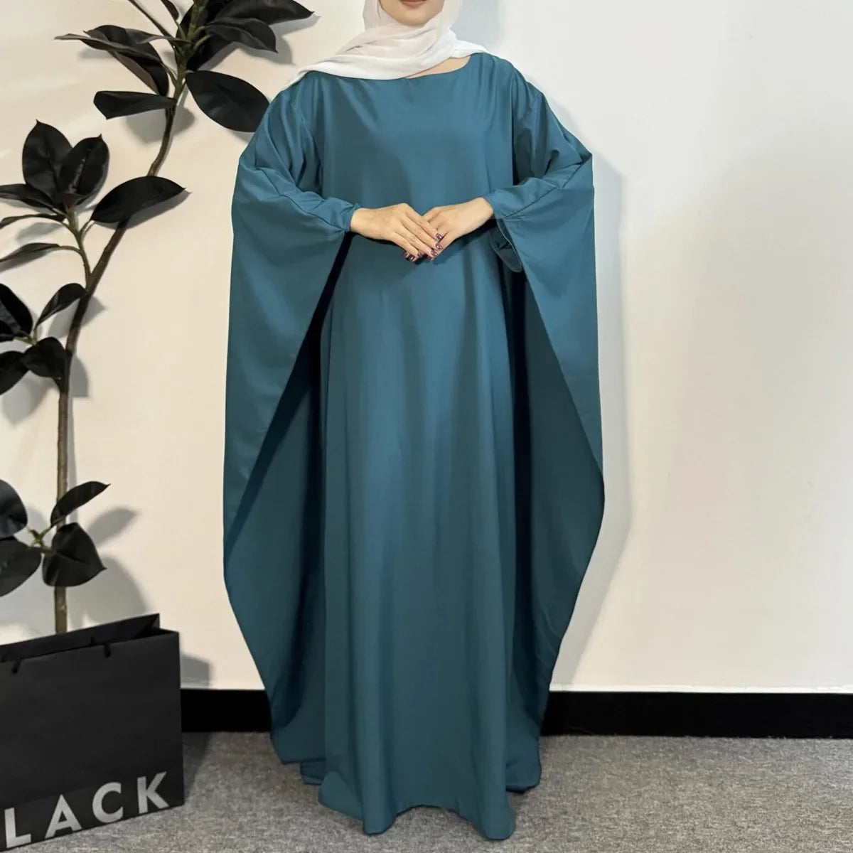 Muslim Dresses Loose Prayer Maxi Dress Muslim Abayas Women Jilbabs Kaftan Casual Solid Robe Islamic Ramadan Dresses.