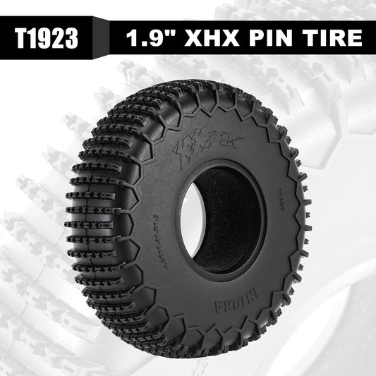 INJORA S5 122*36mm 1.9" XHX Pin Wheel Tires for 1/10 RC Crawler Car (T1923).