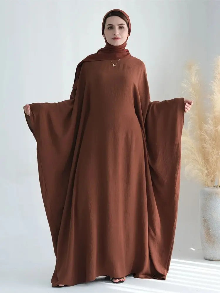 Ramadan Eid Baumwolle Leinen Khimar Abaya Set Dubai Muslim Sets Hijab Kleid Kaftan Abayas Kaftan Marocain Femme Vestidos Para Mujer