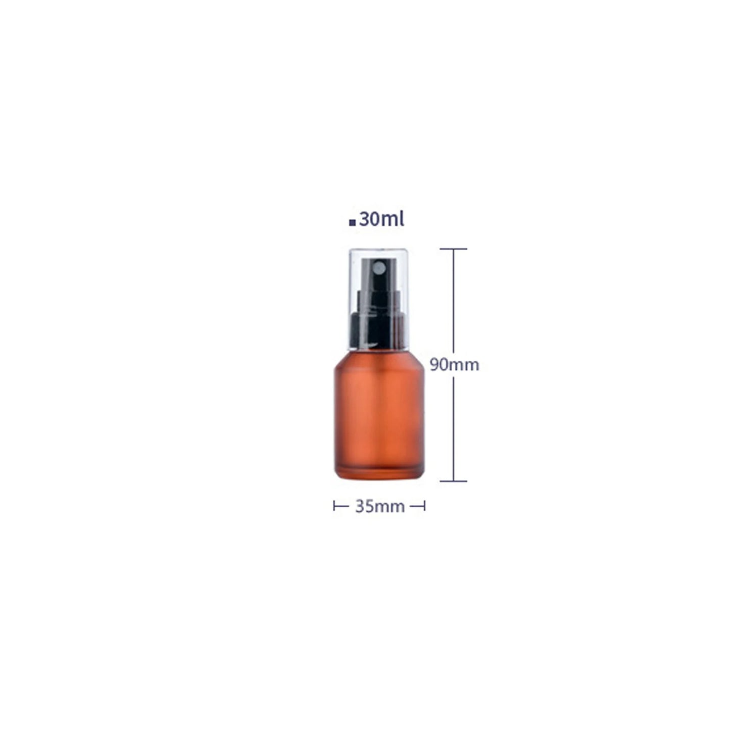 15/30/60ML Amber Clear Glass Spray Bottle Refillable Perfume Fine Mist Atomizer Dispenser Lotion Pump Liquid Dropper Bottles.