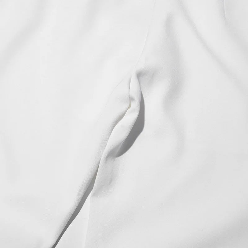 ZMEENNA Elegant White Floral Applique Jumpsuit For Women Sleeveless Wide Leg Romper With Sheer Mesh Top Perfect ZM726