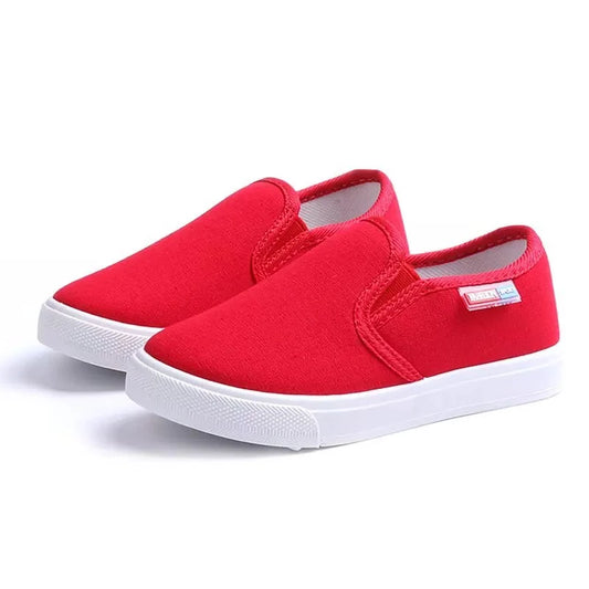 JGSHOWKITO Fashion Unisex Kids Canvas Shoes For Boys Girls Children's Casual Sneakers Soft Breathable Boys Flats All-Match 27-38.