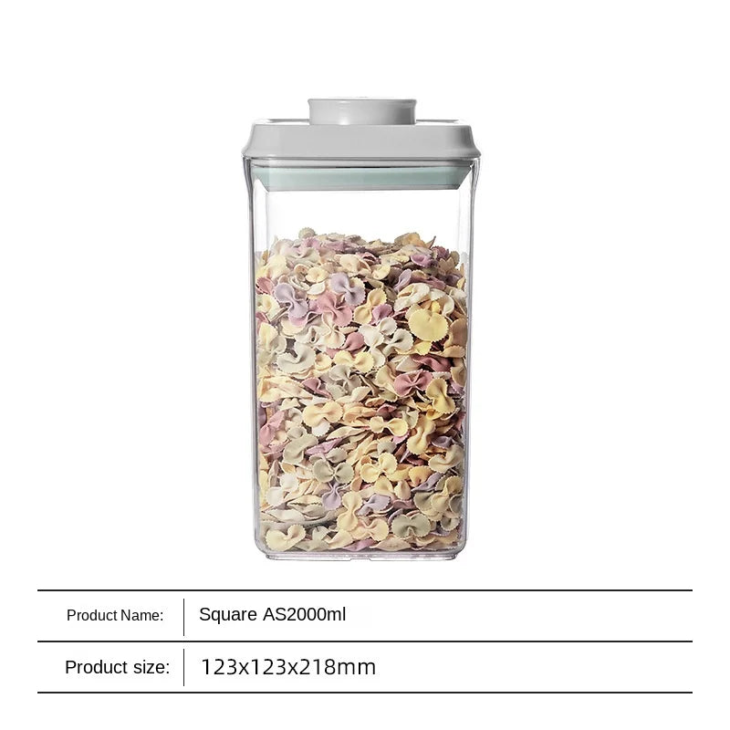 Airtight Food Storage Containers with Lids,Top Pop One Button Control,Air Tight Stackable Dry Cereal Container Set for Pantry