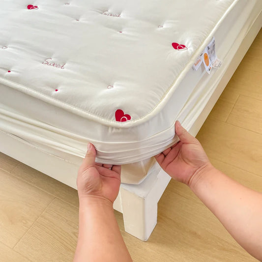 Thicken Bedspread Elastic Bed Cover Simple Style Bed Linen Queen/King Size Mattress Covers 매트리스 커버 (No Pillowcase).