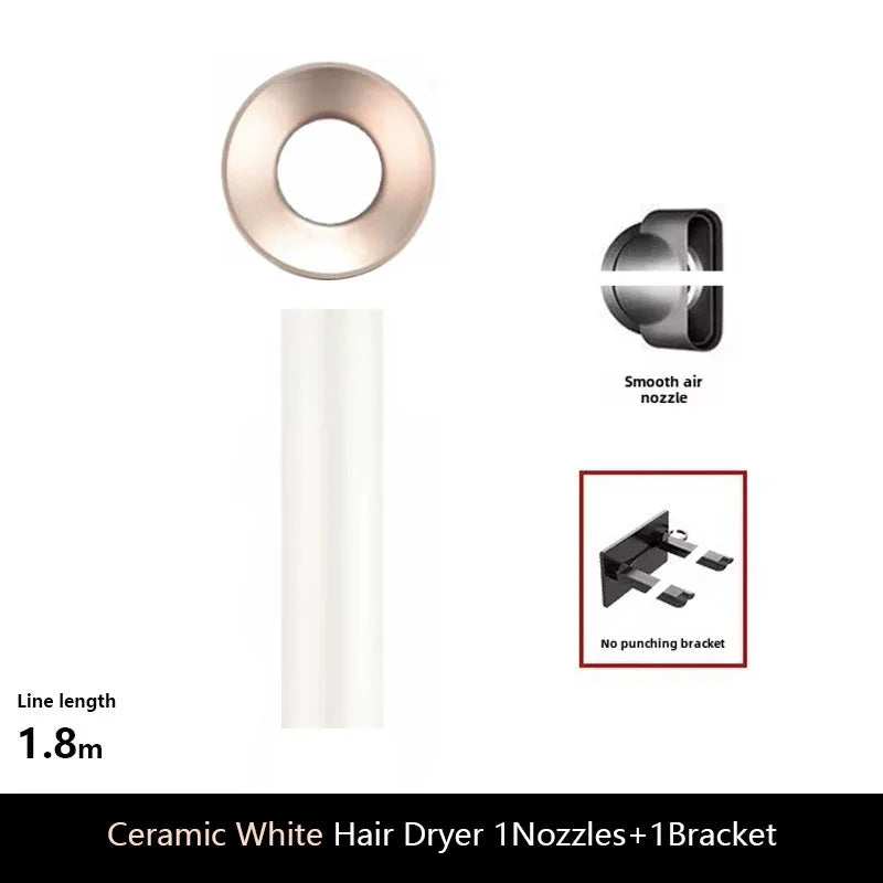 Professional Ionic Hair Dryer with Anion Technology, Hot/Cold Air, Lightweight 5 in 1 Styling Tool for Easy Blowouts