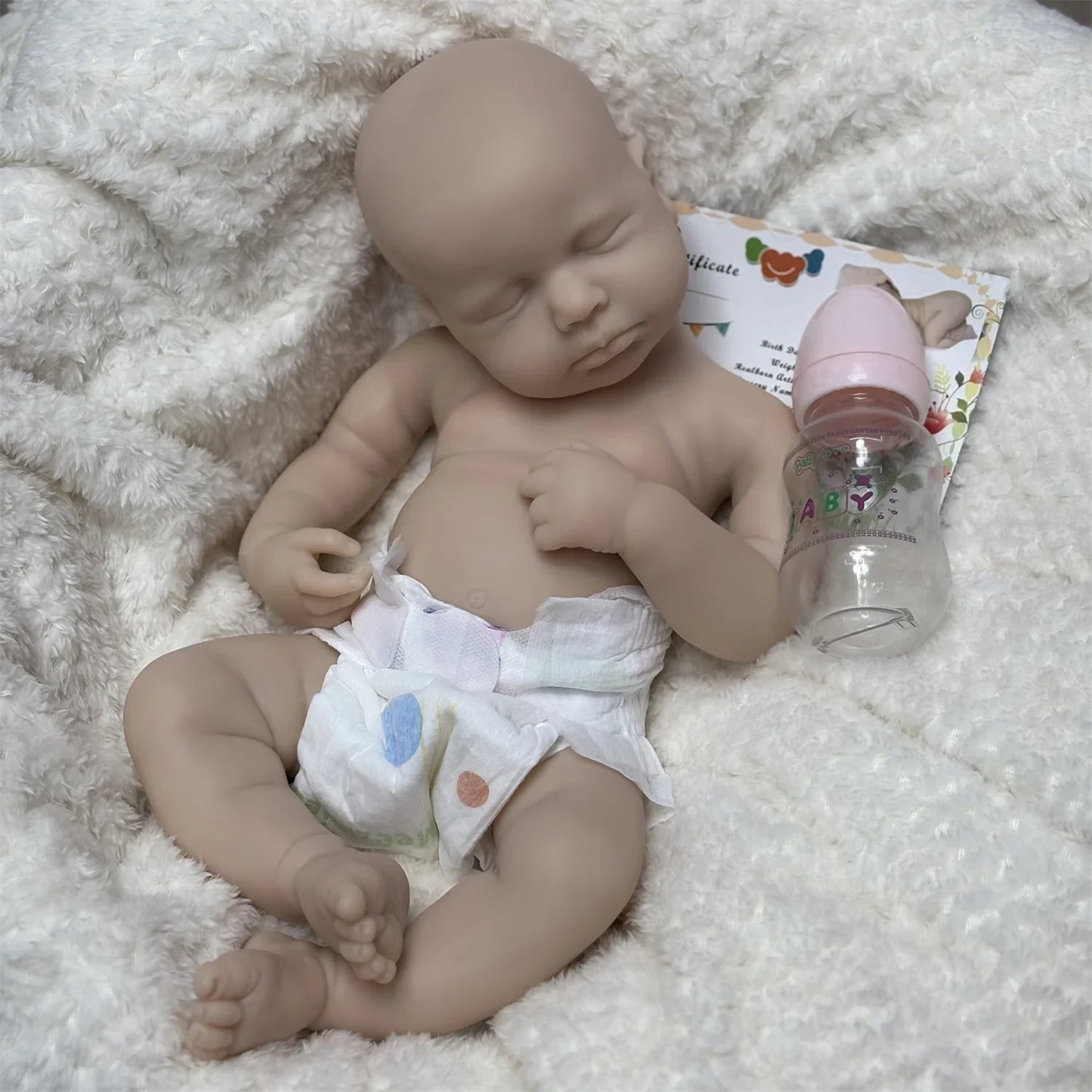 18Inch Can Open Mouth Close Eyes LouLou Full Solid Silicone Bebe Reborn Girl & Boy Doll With Rooted Hair Corpo De Silicone Doll.