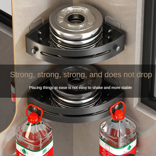 2PCS Badezimmer Regale Küche Lagerung Organizer Kunststoff Shampoo Rack Dusche Regal Bad Zubehör Kein Bohrer Regal