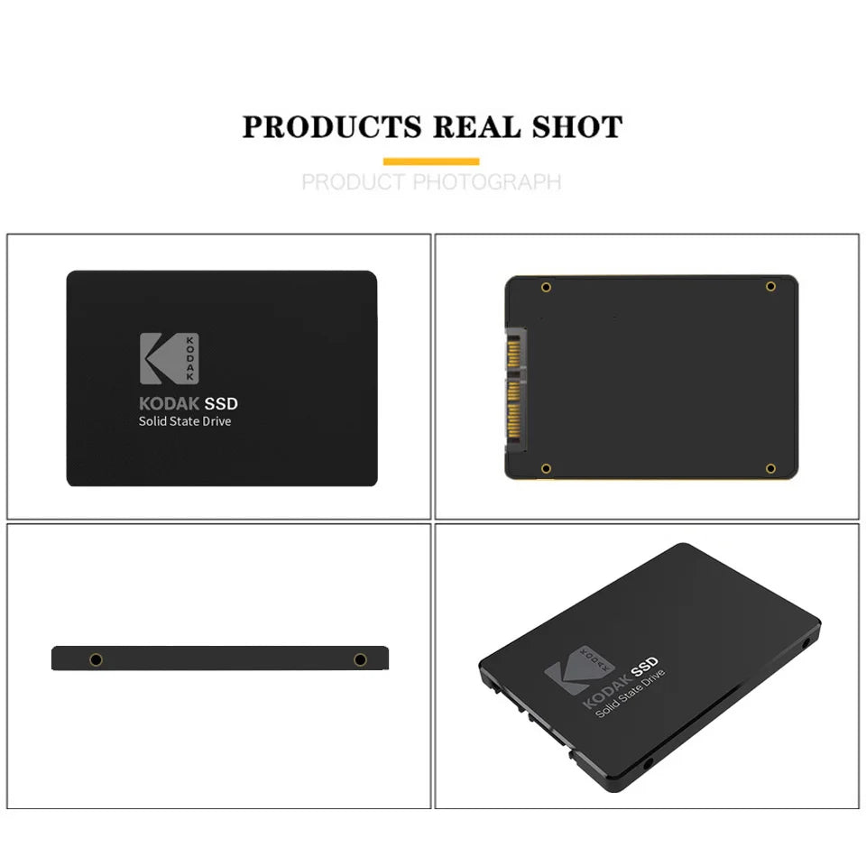 Kodak X120 PRO SSD Drive HDD 2.5 Hard Disk SSD 120GB 1TB 512GB 128GB 256GB HD SATA Disk Internal Hard Drive for Laptop Computer.