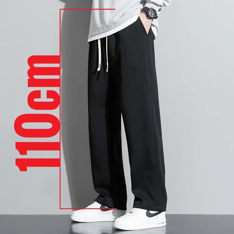 Extra Long leg Length Men's Tall Pants Elastic Waist Sweatpant Male Black Stretch Sport Jogger Trouser 190 Cm 195 107 115 200cm