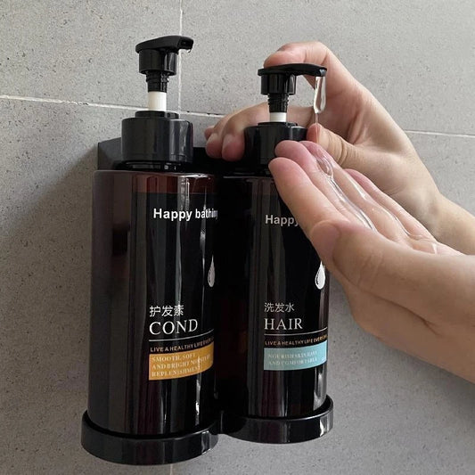 Keine Bohren an der Wand – automatischer Seifenspender, Shampoo- und Duschgel-Spender-Set, Händedesinfektionsbox-Design für die Organisation im Badezimmer