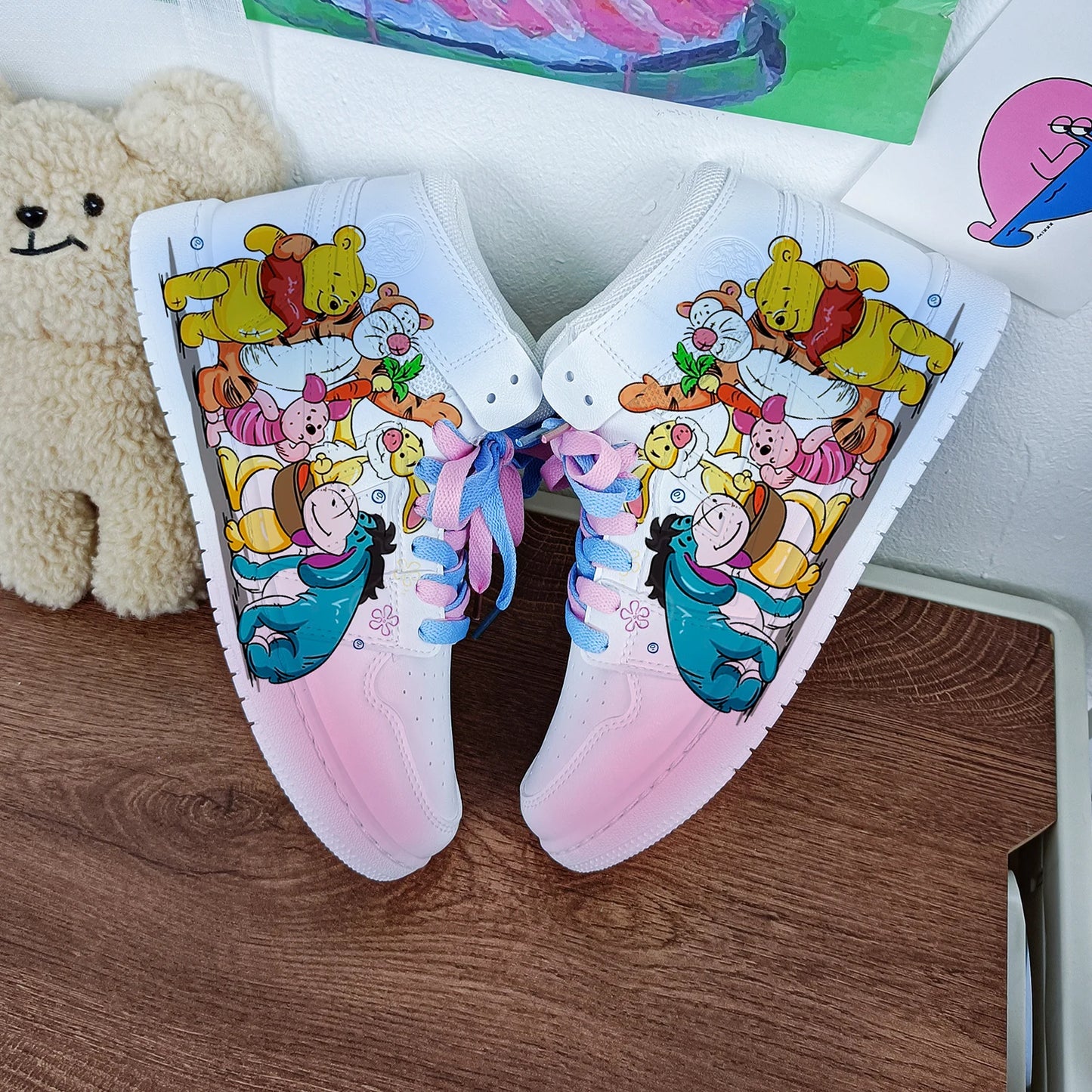 New The Disney family cartoon girls princess cute Casual shoes non-slip soft bottom sports shoes for girl gift.