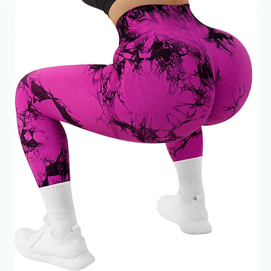 Tie Dye Fitness Legging Frau Push-Up Workout Sport Leggings Frauen Scrunch Butt Weibliche Outfit Gym Nahtlose Legging Hosen.