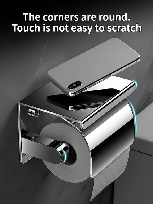 Badezimmer-Toilettenpapierhalter aus Edelstahl 304, wasserdichte Rollenpapierbox, Taschentuchbox, Halter, Badezimmer-Hardware-Zubehör