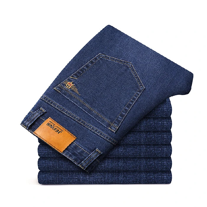 Baumwolle Herren Jeans Denim Hosen Marke Klassische Kleidung Overalls Gerade Hosen für Männer Schwarz Oversize Große Größe 35 40 42 44 46