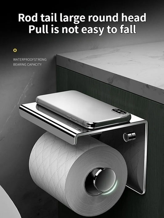 Papierhandtuchhalter aus Edelstahl ohne Stanzen, wandmontierter Küchenrollenhalter, Toilettenpapierhalter, Badezimmer-Handtuchhalter