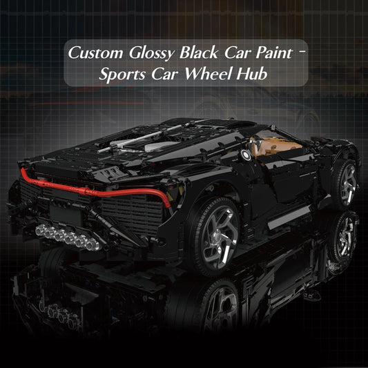 Mould King 13163 Technical Car Building Block The Remote Control La Voiture Noire Sport Car Model Toys Kids Christmas Gifts.