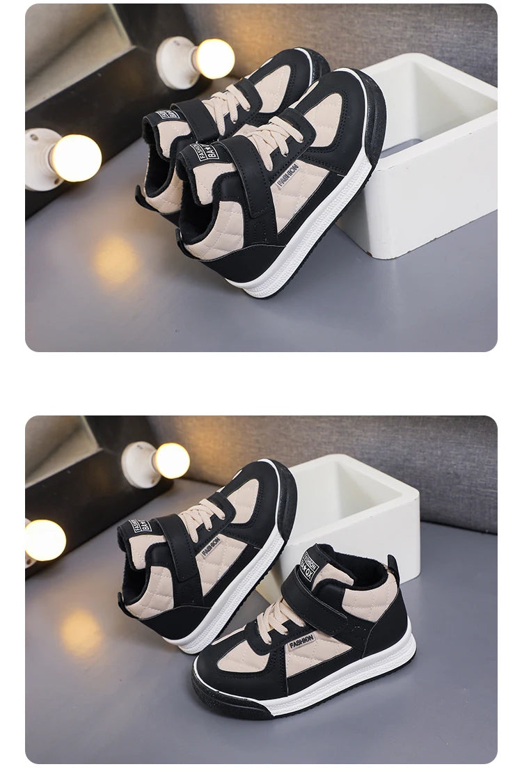 2023 Children sports Fashion shoes winter warm walking shoes Casual sneakers for kids.