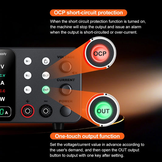 New Wanptek DC Power Supply 30V 10A Laboratory Switching Power Supply TPS-C3010 Three-Group Memory Function Preset Current.