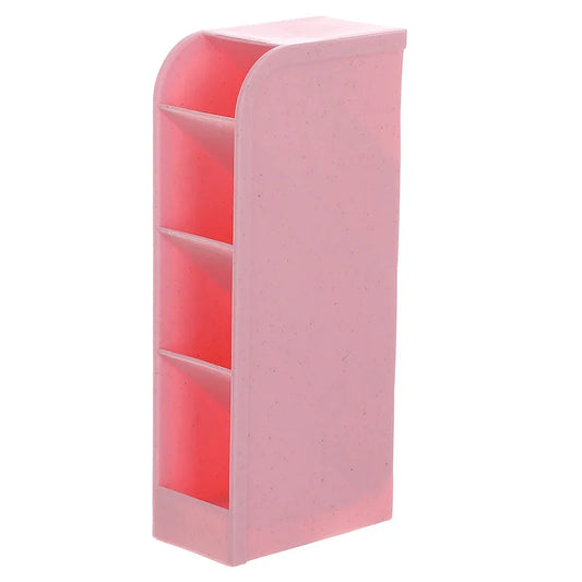4-Gitter-Farbe, schräges Einsetzen, Desktop-Organizer, transparenter Stifthalter, Bleistift, Make-up-Pinsel, Aufbewahrungsbox, Büro, Schule, Schreibwaren.