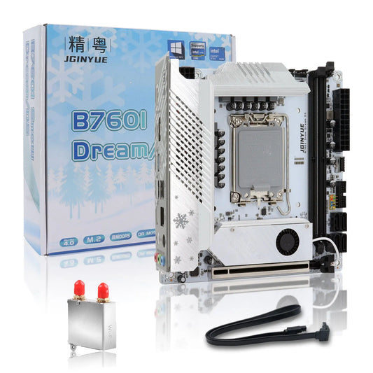B760i ARGB WIFI DDR5 Motherboard mini ITX desktop computer 12/13 /14 generation processor DDR5 LGA1700 With WIFI6 AX201.