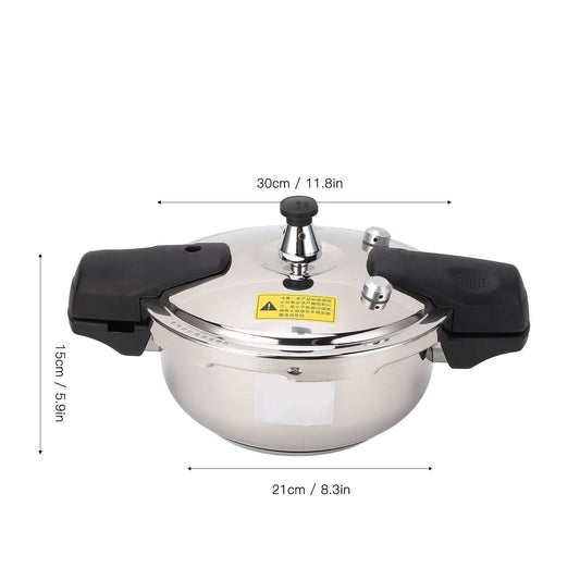 Stainless Steel Mini Pressure Cooker Safe Explosion Proof 1.8L 1.8 Liter Pressure Cooker Oyster Fish Head Pot for Gas Stove Indu.