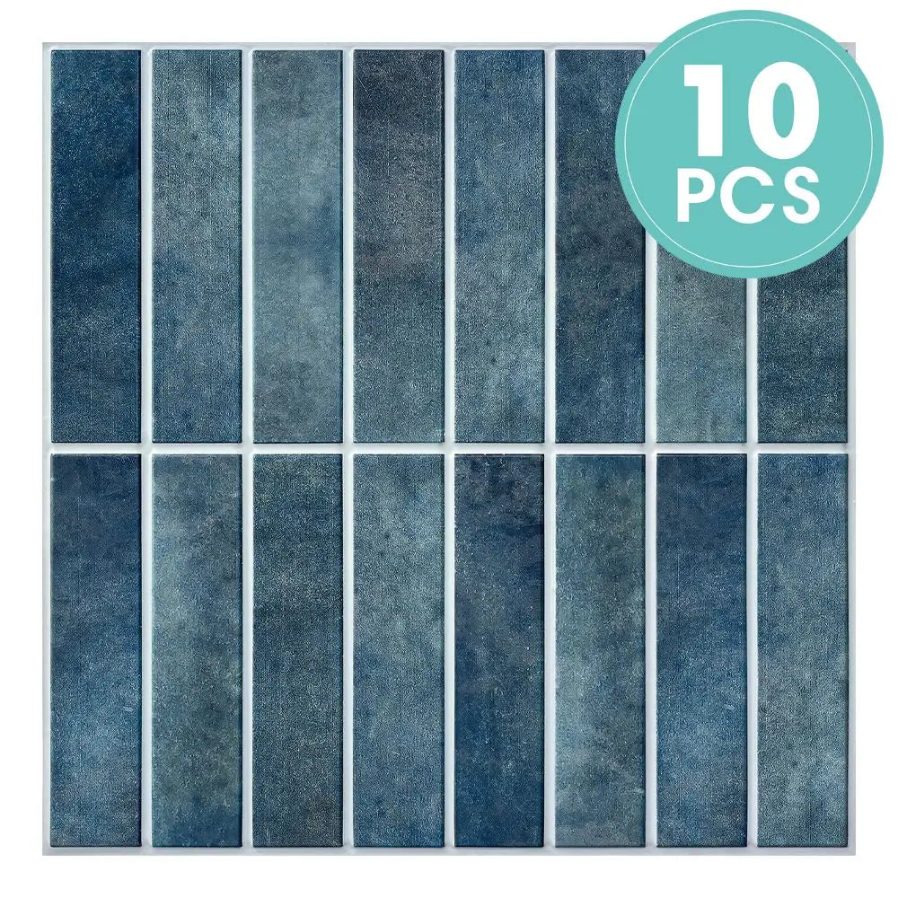 10 PCS Fish Scale Matte Peel-and-Stick Wall Panels, 30 x 30 cm, Waterproof Tiles, Living Room Splashbacks, Wall Decoration