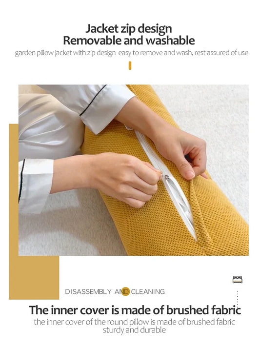 Body Pillow Pregnancy Pillows Chin Lumbar and Leg Support Stomach and Back Sleepers Adjustable Bendable Roll Pillow for Sleeping.