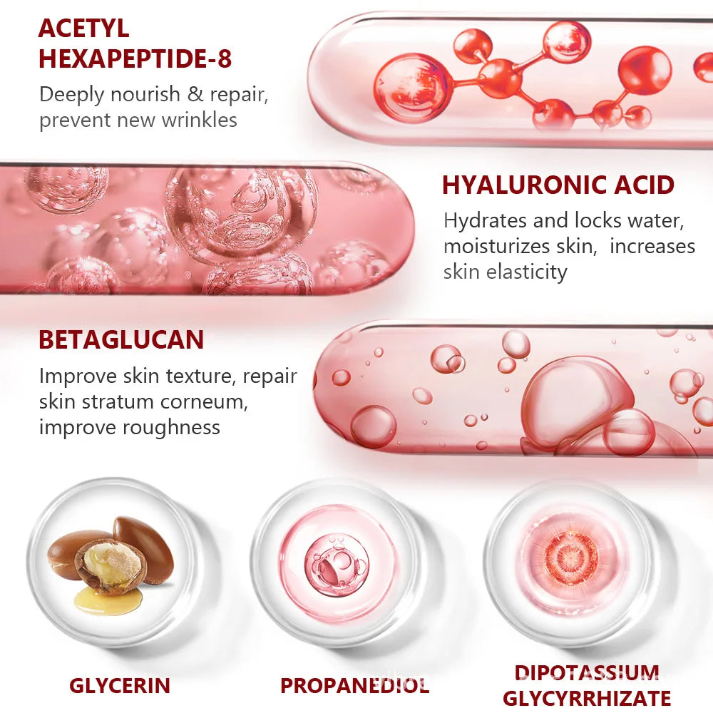 VIBRANT GLAMOUR 10PCS Peptide Collagen Face Serum Anti-Aging Moisturizing Remove Wrinkle Fine Lines Whitening Firming Skin Care.