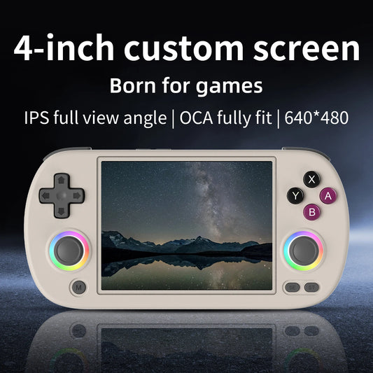 ANBERNIC RG40XX H Handheld Game Console 4.0-in 640*480 IPS Screen 3200mAh 64 Bit System With RGB Light Built in 5K+Games RG40XXH.