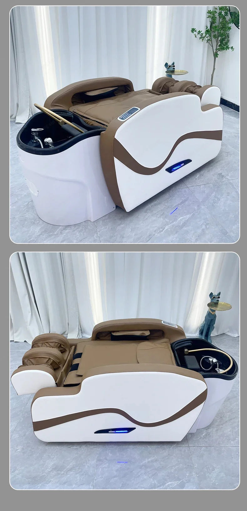 XinSheng Professionelle Elektrische Massage Bett Kopf SPA Salon Massage Tisch Haar Waschen Begasung Betten Friseur Smart Möbel