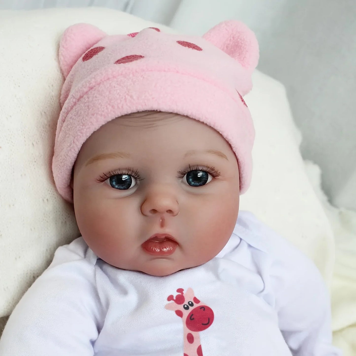 BZDOLL 22 Inch Soft Silicone Reborn Baby Doll Alive 55 CM Newborn Princess Toddler Bebe Cute Play House Toy Girl Birthday Gift.