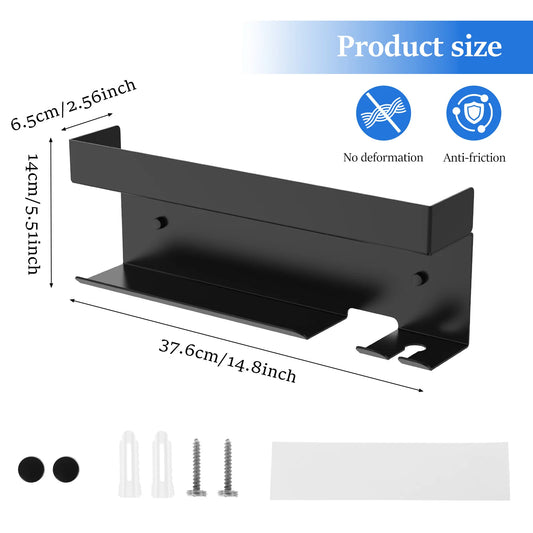 Haartrockner-Halter, Wandmontage, Aufbewahrungsregal, Dyson Airwrap-Halter mit speziellem Steckerschlitz, Haarpflege-Werkzeug, Badezimmer-Organizer