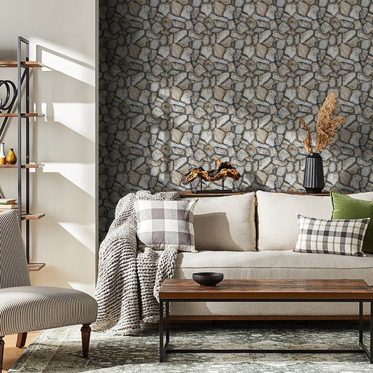 10/20Pcs, PVC 3D Faux Stone Wall Panels, Decorative Wall Decoration, Self-adhesive Panels, Easy to Install, 30cm x 30cm