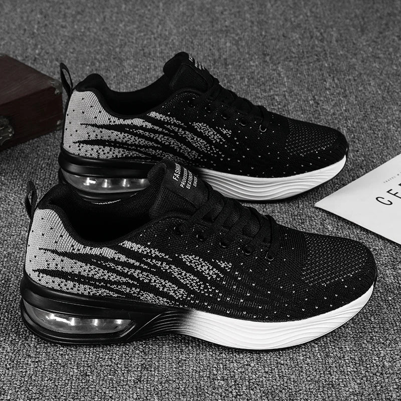 YRZL Men's Sneakers Summer Non Slip Breathable Mesh Tennis Shoes Male Lightweight Walking Shoes Casual Lace Up Sports Sneakers