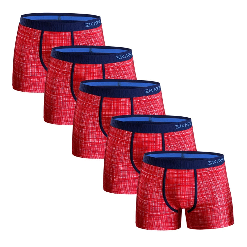 5 stücke baumwolle boxershorts männer höschen benutzerdefinierte männer unterhosen sexy herren boxer unterwäsche für mann drucken homme boxershorts calecon