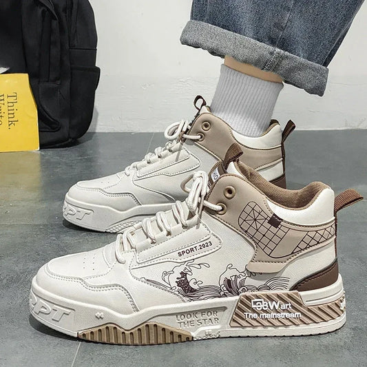 Men's shoes Outdoor Sports Motorcycle shoes New Mesh Breathable Trend Platform Shoes Personalized Non-slip Botas Para Hombre2025.